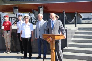 Астраханские патриоты на праздновании Дня Военно-Морского Флота России